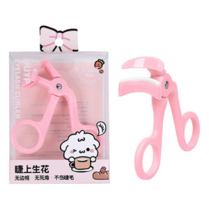 new launch good quality cosmetic eyelash curler with wide eyed look comb plastic makeup tool