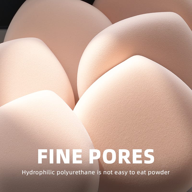 stock 2pcs cosmetic puffs makeup tool flocking puff wholesale 3color facial loose powder custom packaging soft comfortable